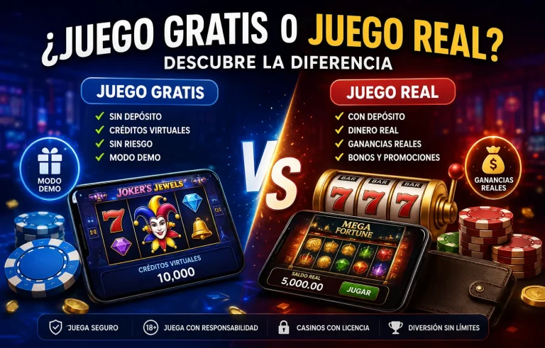 Diferencias entre Juego Gratis y Juego Real