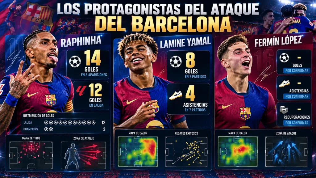 Barcelona Celebration and Rising Stats